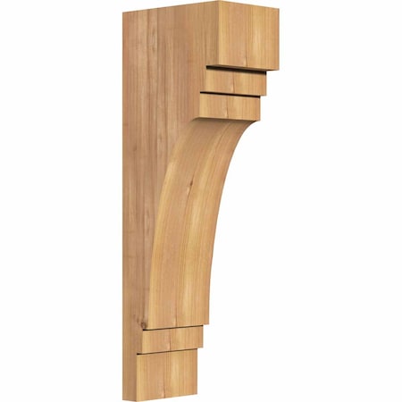 Ekena Millwork Pescadero Smooth Corbel, Western Red Cedar, 5 1/2"W x 8"D x 24"H COR06X08X24PEC00SWR